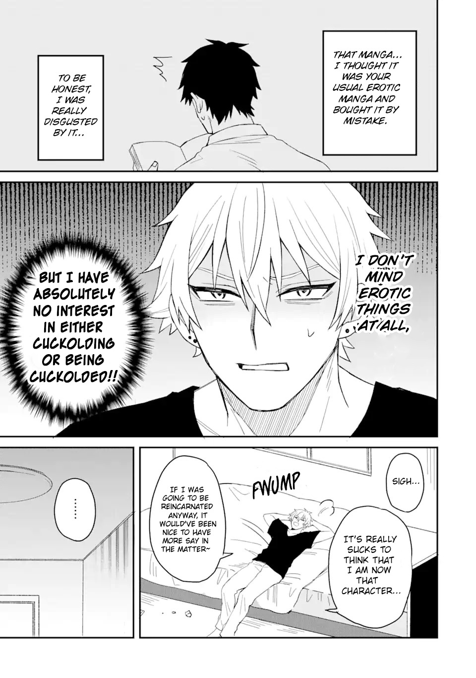 I was Reincarnated as the Scumbag from a Netorare Manga, But the Heroine is Coming on to Me, Chapter 1 image 14